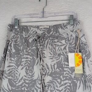 NWT C&C California Jogger Pants Women's Medium Tropical Lyocell Pull On Gray